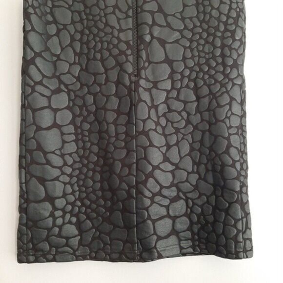 CAMEO / Modern 3D Animal Pattern Mini Sleeveless Shift Dress Black Sz S - Picture 10 of 11